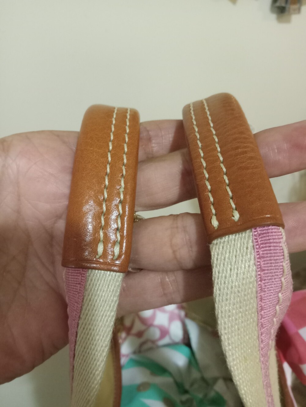 Coach 06 Hampton Satin/Leather EUC - Picture 13 of 14